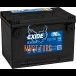 Battery Exide Excell 70Ah 740A 260X180X186mm +/- USA