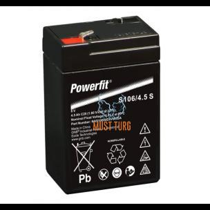 Väikeseadme aku Exide Powerfit 6V 4,5Ah AGM 70x47x106mm