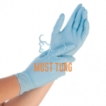 Nitrile gloves powder free thicker blue size L 100pcs