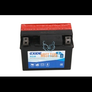 Motorcycle Battery 3Ah 50A (- / +) 12V 113x70x85mm Exide