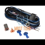 Wiring harness for one auxiliary light with parking light with 4 terminals 12V 40A