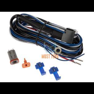 Wiring harness for one auxiliary light with parking light with 4 terminals 12V 40A