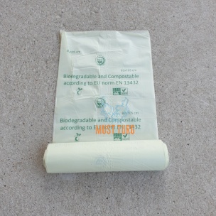 Garbage bags biodegradable 80L 820x1050mm 18mic 20pcs