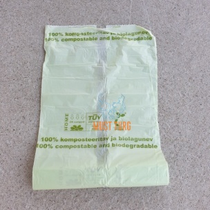 Garbage bags compostable 140L 60x27x132cm 18mic 10pcs