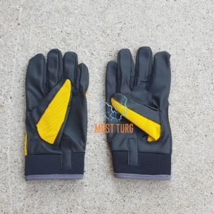 Mechanic's glove synthetic leather/nylon with velcro fastening size 8