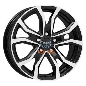 Dezent TV-Trailer dark Black/polished 6x14 5x112 ET30.1 CB66,6 60° 1100 kg TTV48BP30