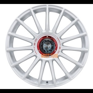 OZ Racing Superturismo Evoluzione WRC Race White Red Lettering 8x18 5x114.3 ET45 CB75,0 60° 680 kg W0185420783