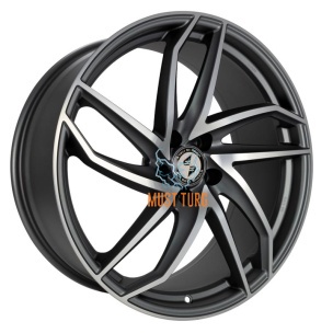 EtaBeta HERON Anthracite Matt Full Polished 8,5x20 5x112 ET45 CB66,6 60° 760 kg SN4422