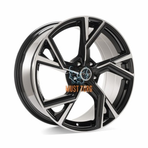 Avus AF20 Black Polished 8x18 5x112 ET28 CB66.6 R13 750 kg A20080185112028666D0