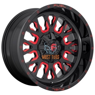 Fuel D612 Stroke Gloss Black Red Tinted Clear 10x22 6x139.7 ET-19 CB106,0 (PCD2: 6x135) 60° 1133 kg D61222009846