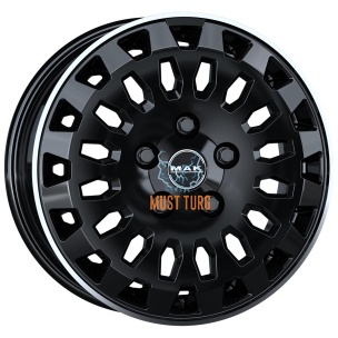 MAK Overland Gloss Black Mirror Ring 7x17 5x118 ET45 CB71,1 60° 1075 kg F7070RVGL45D