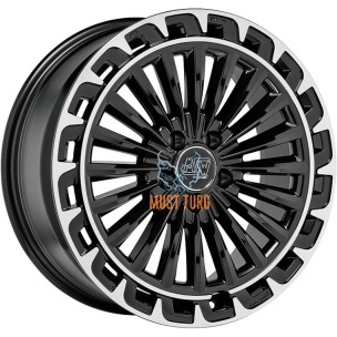 MSW 32 Gloss Black+Diamond Lip 8x19 5x112 ET34 CB73,1 60° 900 kg W19447502TGA