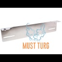 Auxiliary light mounting bracket behind the number plate stainless HD model thickness 3mm Auxiliary light mounting bracket behind the number plate stainless HD model thickness 3mm