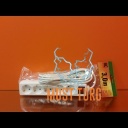 Pikendusjuhe lülitiga 5 pesa juhe 3m 3G1.0mm² 10A valge 