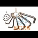 Allen key set 1,5-10 rings Kamasa Tools