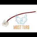 LED-valgusriba pistik 140mm, ilma silikoonkatteta 8mm ribale