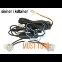 Flasher on / button flasher yellow / blue 12V 19 flashing modes 543