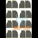 Rubber mats suitable for the brand can be cut Opel 4 pcs