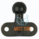 Trailer hook with 2 bolts 50mm 3500kg