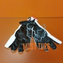 Work gloves black / white nylon / goatskin no.9 Work gloves black / white nylon / goatskin no.9