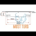 Lisatulede kinnitus numbrimärgi taha EU plaadile alumiinium (must) paksus 3mm  Lisatulede kinnitus numbrimärgi taha EU plaadile alumiinium (must) paksus 3mm