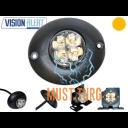 Nööp vilkur 12-24V kollane 21 vilkumise režiimi IP67