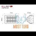 Töötuli 40W 9-36V 4500lm RFI/EMC-sertifikaat Valtra R10 IP68 Bullboy Agriline