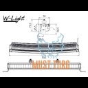 High beam Led 12-48V 105W Ref. 45 8400lm W-Light Wave 500