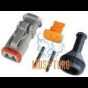 Connector for Deutsch 2-pin cable 0.5-1.5mm² DT series