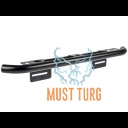 Additional light fixture behind the number plate, black