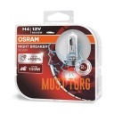 H4 60/55W 12V Night Breaker Silverstar +100% 2pcs