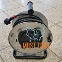 Pikendusjuhe kummist metall trumlil IP44 25m 3G1.5mm² 16A