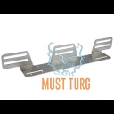 Tulede kinnitusalus roostevaba teras kolmele tulele paksus 3mm