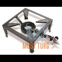Gas stove from cast iron 4 feet 7.5KW with thermocouple Piezo ignition Kemper