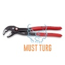 Kiirlukustusega kullinokad Cobra QuickSet 250mm Knipex