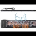 Flasher panel 737 yellow 1059x32x53mm 12-24V ECE R65 (XA1) R10 IPX7 Flasher panel 737 yellow 1059x32x53mm 12-24V ECE R65 (XA1) R10 IPX7