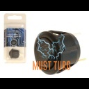 Rocker switch with round 0-1 12 / 24V flanged 3x4.7mm male