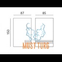 Wall light Kobi Quazar 11 black 230V max 11W IP44