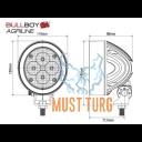 Work light led 9-32V 60W 6000lm IP68 Bullboy Agriline Work light led 9-32V 60W 6000lm IP68 Bullboy Agriline