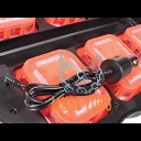 Warning light set 6 rechargeable lights yellow synchronizable Warning light set 6 rechargeable lights yellow synchronizable