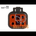 Auxiliary light wiring set DTP4 CAN 12V 1x350W 24V 1x700W