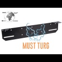 Lisatulede kinnitus numbrimärgi taha 430mm (must) 