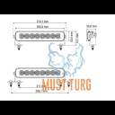 Work light Bullboy Proline Reactor Single 255mm 67W 10-30V 6600lm R10