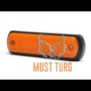 Ääretuli led kollane 12-24V E-sert. 110x31x13mm