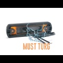 Ääretuli led kollane 12-24V E-sert. 110x31x13mm