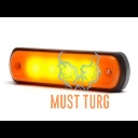 Ääretuli led kollane 12-24V E-sert. 110x31x13mm