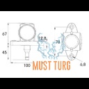 Ääretuli led 12-24V valge punane oranz FF-reflektor ECE R10 ADR