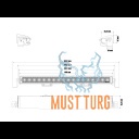 Töötuli 222W 9-36V 16340lm R10 IP68 Optibeam Pure 506 Work