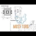 Reversing camera Heavy Duty 12V AHD 1080P 4pin IP69K NSD