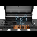 Gas grill Mustang Knoxville 3+1 12.8kW black